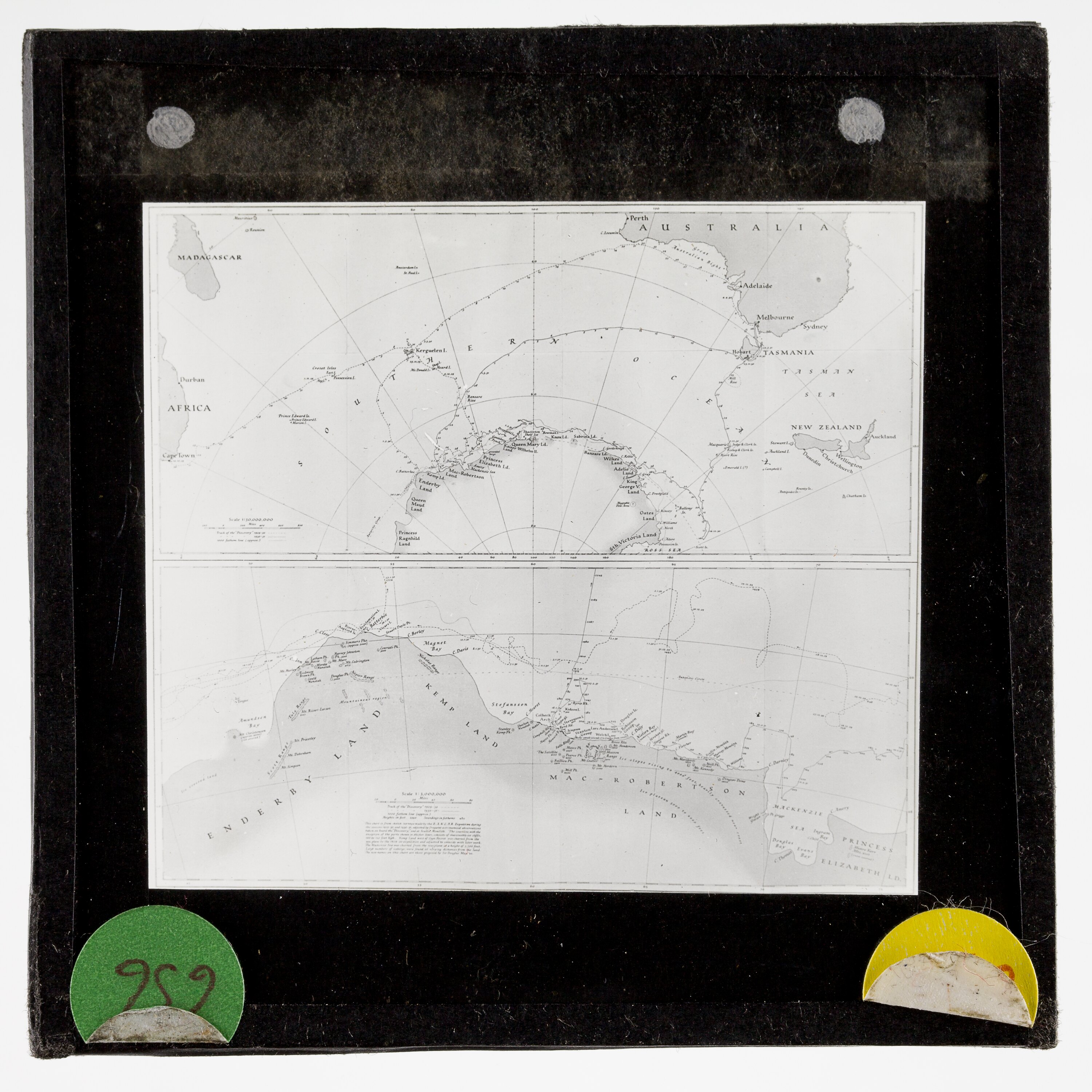BANZARE voyage charts, 1929–1931 — Museums Victoria lantern-slide copy
