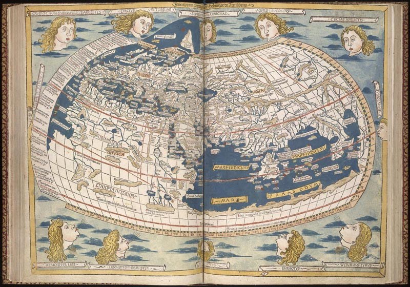 Cosmographia world map