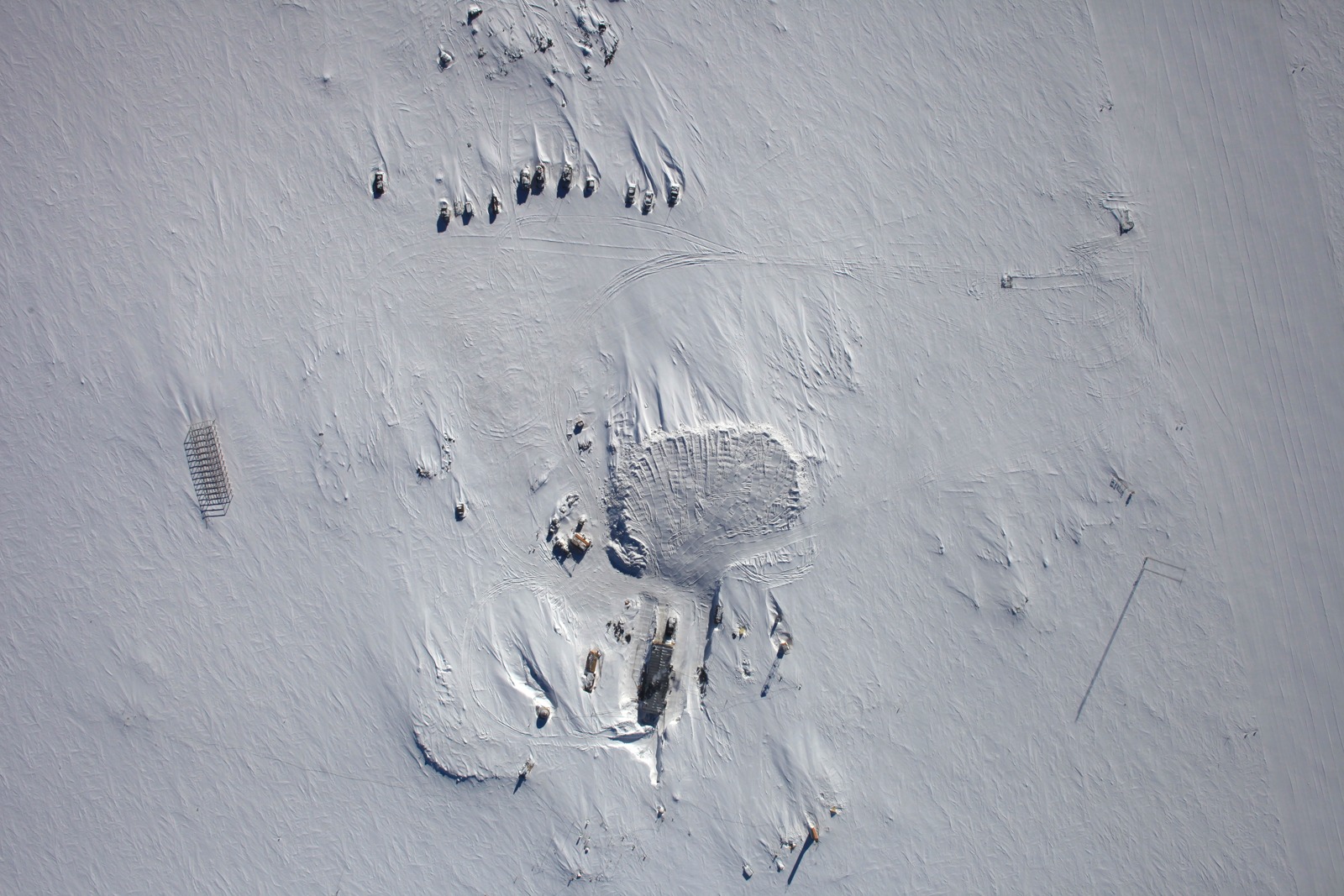 Vostok Station viewed vertically by NASA DMS, 2013
