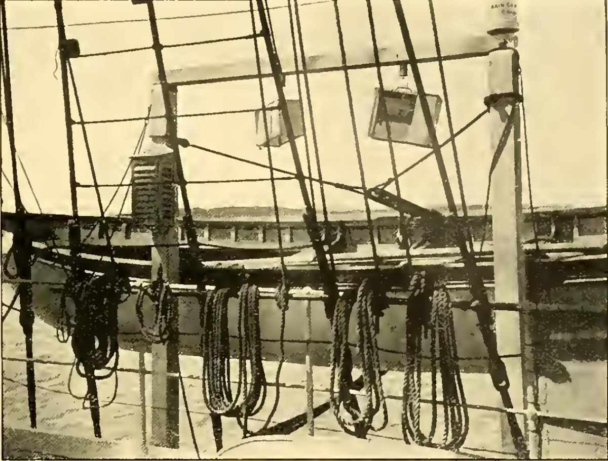 Meteorological instruments aboard Scotia — related expedition photograph