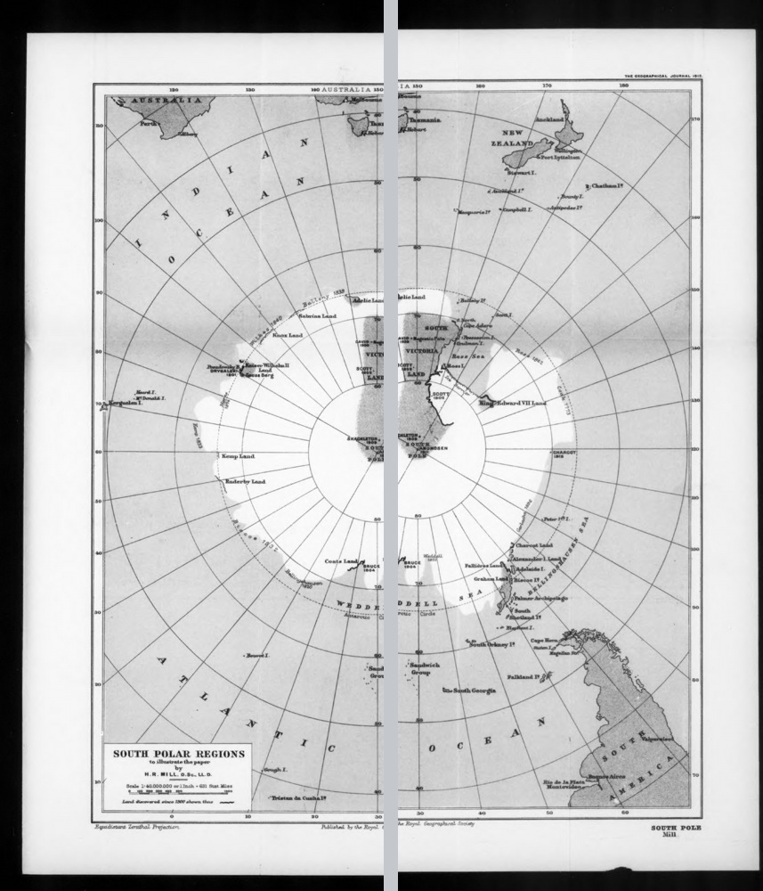 South Polar Regions to illustrate the paper by H.R. Mill, D.Sc., LL.D.
