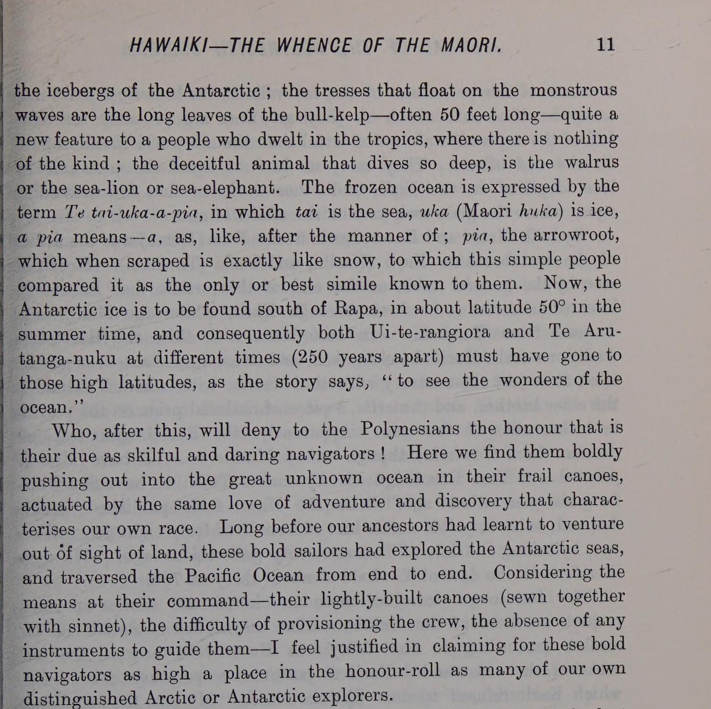 Smith’s 1899 published interpretation of Rarotongan voyaging narratives